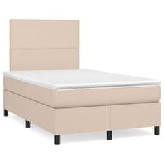 shumee Box spring postel s matrací cappuccino 120x190 cm umělá kůže