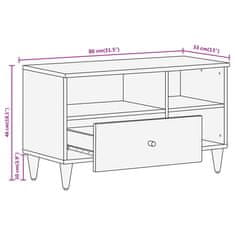 Vidaxl TV skříňka 80 x 33 x 46 cm masivní mangovníkové dřevo