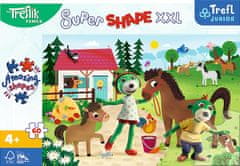 Trefl Puzzle Super Shape XXL Treflíci na koňské farmě 60 dílků