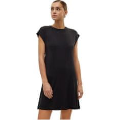 Vero Moda Dámské šaty VMAVA Loose Fit 10304703 Black (Velikost M)
