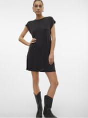 Vero Moda Dámské šaty VMAVA Loose Fit 10304703 Black (Velikost M)