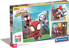 Clementoni Puzzle Spidey a jeho úžasní přátelé 3x48 dílků