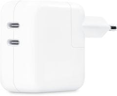 Apple napájecí adaptér dual USB-C, 35W, bílá