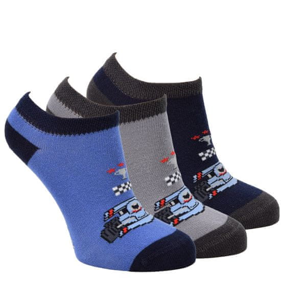 VIO dětské barevné bavlněné veselé sneaker ponožky 840124 3pack