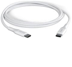 EPICO nabíjecí kabel USB-C, opletený, 100W, 1.2m, bílá