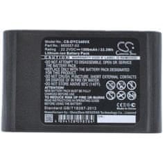 CameronSino Baterie pro Dyson DC31, DC34, DC35, DC44, DC45, DC56, 1500mAh