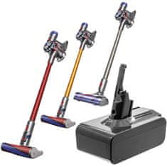 CameronSino Baterie pro Dyson V8, 4000mAh, velkokapacitní, Li-Ion