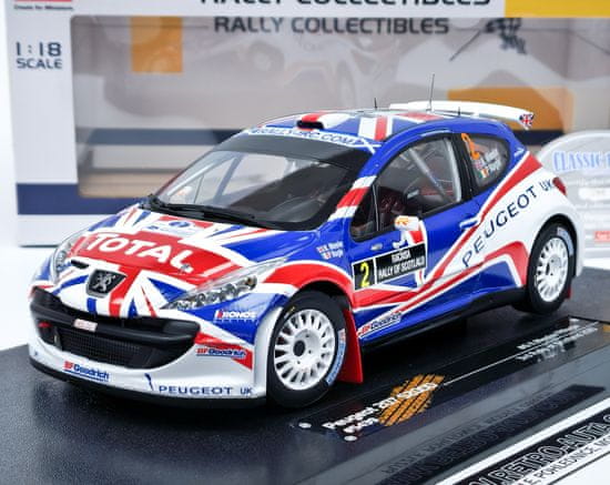 SUNSTAR Peugeot 207 S2000 #2 K.Meeke/P.Nagle Rally of Scotland 2010 Sun Star 1:18