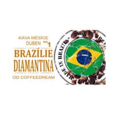 COFFEEDREAM Káva BRAZILIE CERRADO DOCE DIAMANTINA - Hmotnost: 250g, Typ kávy: Zrnková, Způsob balení: běžný třívrstvý sáček