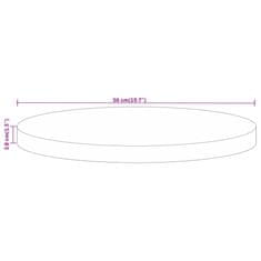 Vidaxl Stolní deska Ø 50 x 3,8 cm kulatá masivní mangovníkové dřevo