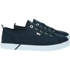 Tommy Hilfiger Boty tmavomodré 39 EU Vulc Canvas