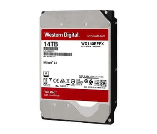 WD RED PLUS NAS 140EFGX 14TB SATAIII/600 512MB cache, 210MB/s CMR