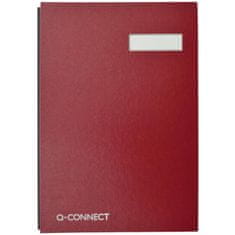 Q-Connect Podpisová kniha, A4, 20 listů, červená