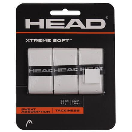 Head XtremeSoft 3 overgrip omotávka tl. 0,5 mm bílá balení 3 ks