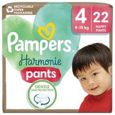 Pampers Kalhotky plenkové Harmonie Baby vel. 4, 22 ks, 9kg-15kg