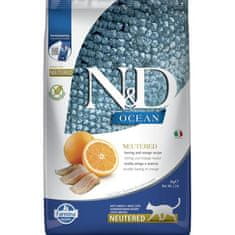 OCEAN Cat GF Neutered Adult Herring & Orange 5 kg