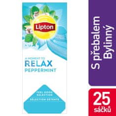 Bylinný čaj Lipton Relax Máta, 25x 1,6 g