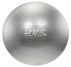 LIFEFIT Gymnastický míč ANTI-BURST 65 cm, stříbrný