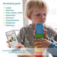 Ulanik Montessori dřevěná hračka "Kuličky v kelímcích. Základní sada" 4 cm