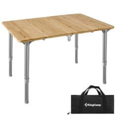 King Camp Kempingový stůl s bambusovou deskou XS 60 x 40 cm