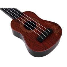 JOKOMISIADA Dětské ukulele 25cm, tmavě hnědé