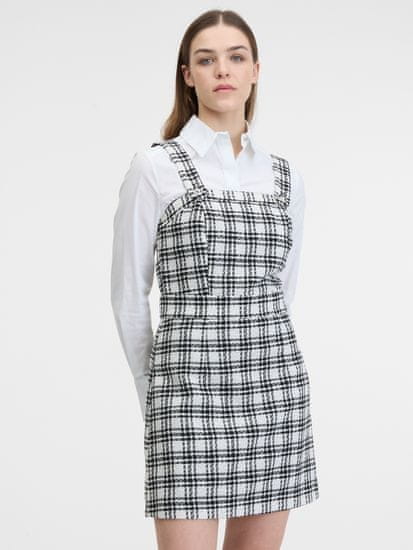 Orsay Černo-bílé dámské kostkované šaty