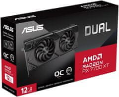 ASUS Dual Radeon RX 7700 XT OC Edition, 12GB GDDR6