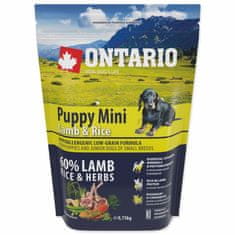 Ontario Krmivo Puppy Mini Lamb & Rice 0,75kg