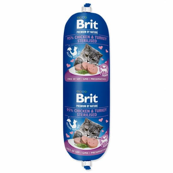 Brit Salám Premium by Nature Sterilised kuře a krůta 180g