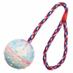 Trixie Hračka míč gumový na provazu 6cm