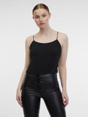 Orsay Černé dámské koženkové kalhoty 38