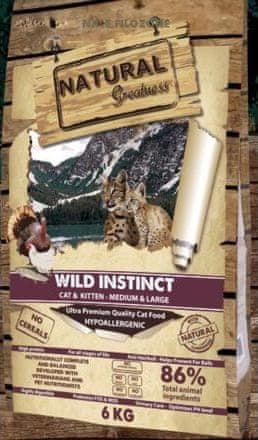 Natural Greatness Cat Wild Instinct Baby&Kitten /kuře,krůta/ 600 g