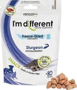 I’m different I´M DIFFERENT SNACK jeseter - mrazem sušený pamlsek, 40 g