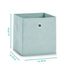 Zeller Úložný box textilní bledě modrý 28x28x28cm