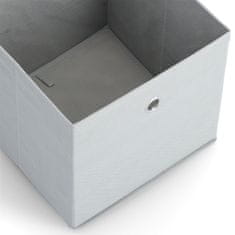 Zeller Úložný box textilní šedý 28x28x28cm