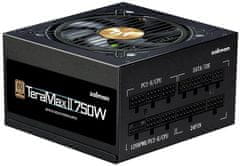 Zalman TeraMax II 750W černý Zdroj, ATX, 750W, aktivní PFC, 120mm ventilátor, 80PLUS Gold