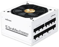 Zalman TeraMax II 1200W bílý Zdroj, ATX, 1200W, aktivní PFC, 120mm ventilátor, 80PLUS Gold