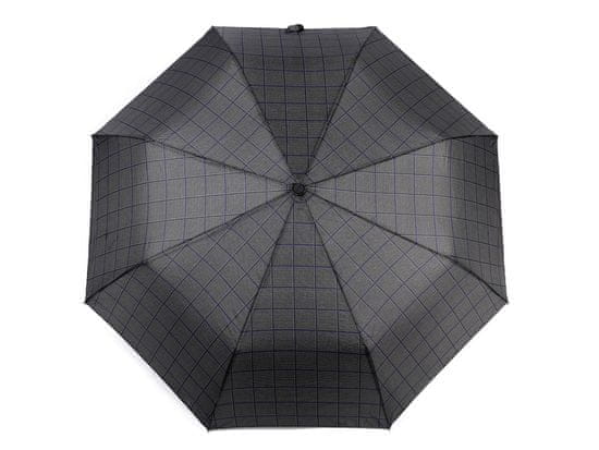 Pánský skládací deštník - černá modrá