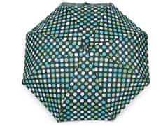 Dámský mini skládací deštník puntík - olivová zeleň