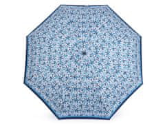 Dámský mini skládací deštník - modrá tmavá