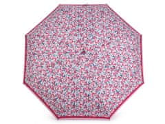 Dámský mini skládací deštník - pink