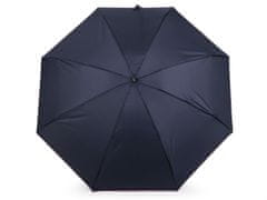 Dámský mini skládací deštník - modrá tmavá bordó