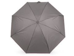 Dámský mini skládací deštník - šedá bordó