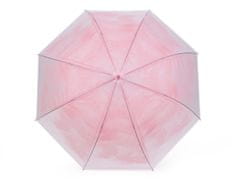 Dámský / dívčí vystřelovací deštník - růžová sv.