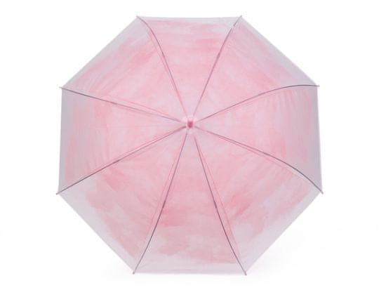 Dámský / dívčí vystřelovací deštník - růžová sv.