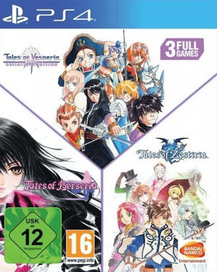 PlayStation Studios Tales of Vesperia + Tales of Berseria + Tales of Zestiria Compilation (PS4)