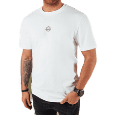 Dstreet Pánské tričko s potiskem MIRA bílé rx5457 XXL