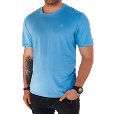 Dstreet Pánské tričko s potiskem MIRA světle modré rx5469 XL