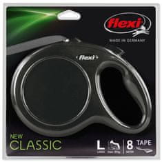 Flexi Vodítko Classic New páska L černé 8m