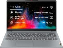 Lenovo IdeaPad Slim 3 15IAH8, šedá (83ER002LCK)